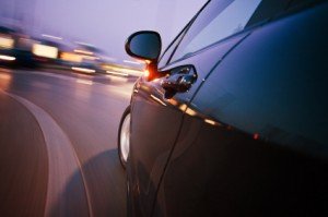 car on freeway