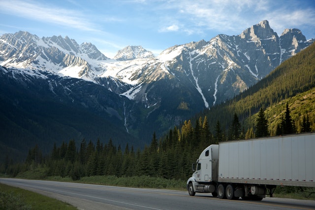 truck on highway