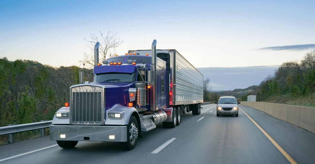 18 wheeler on highway