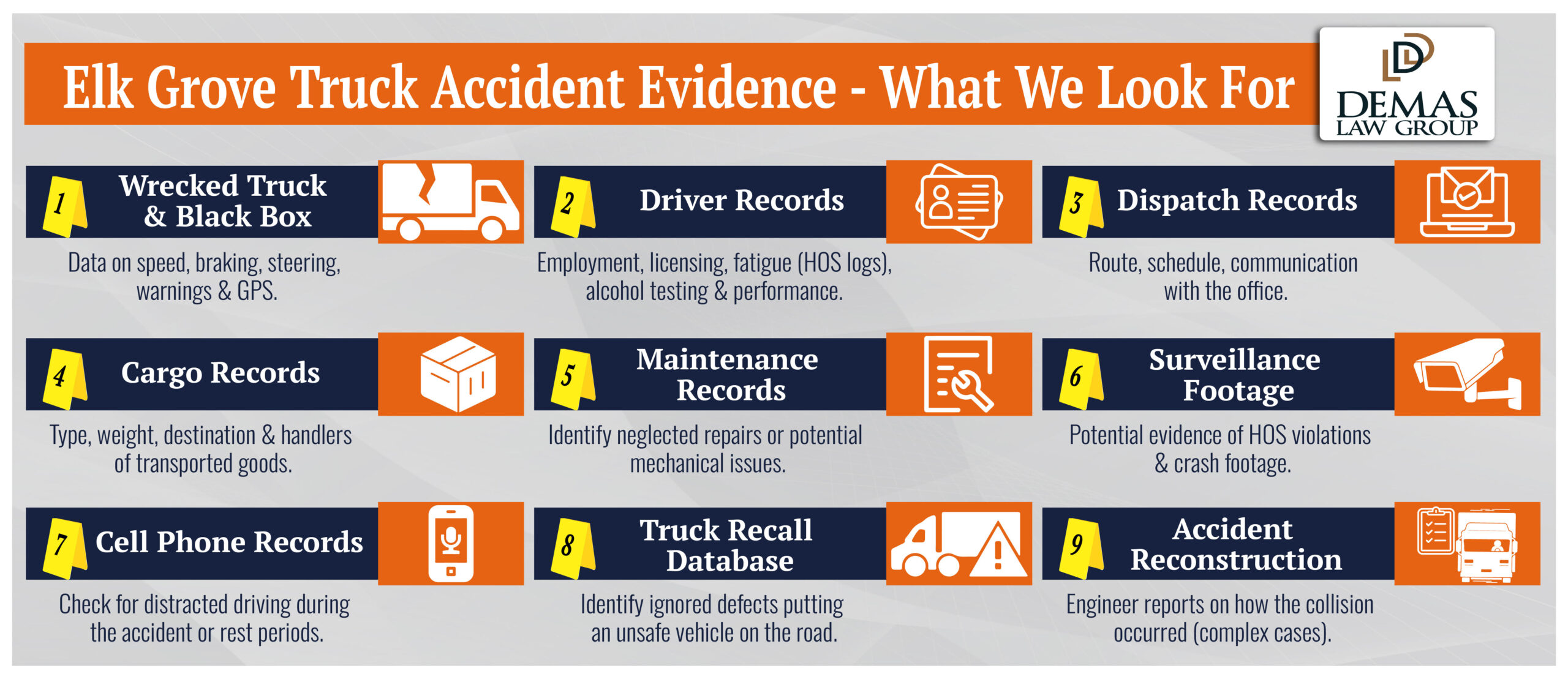 Elk Grove Accident Evidence